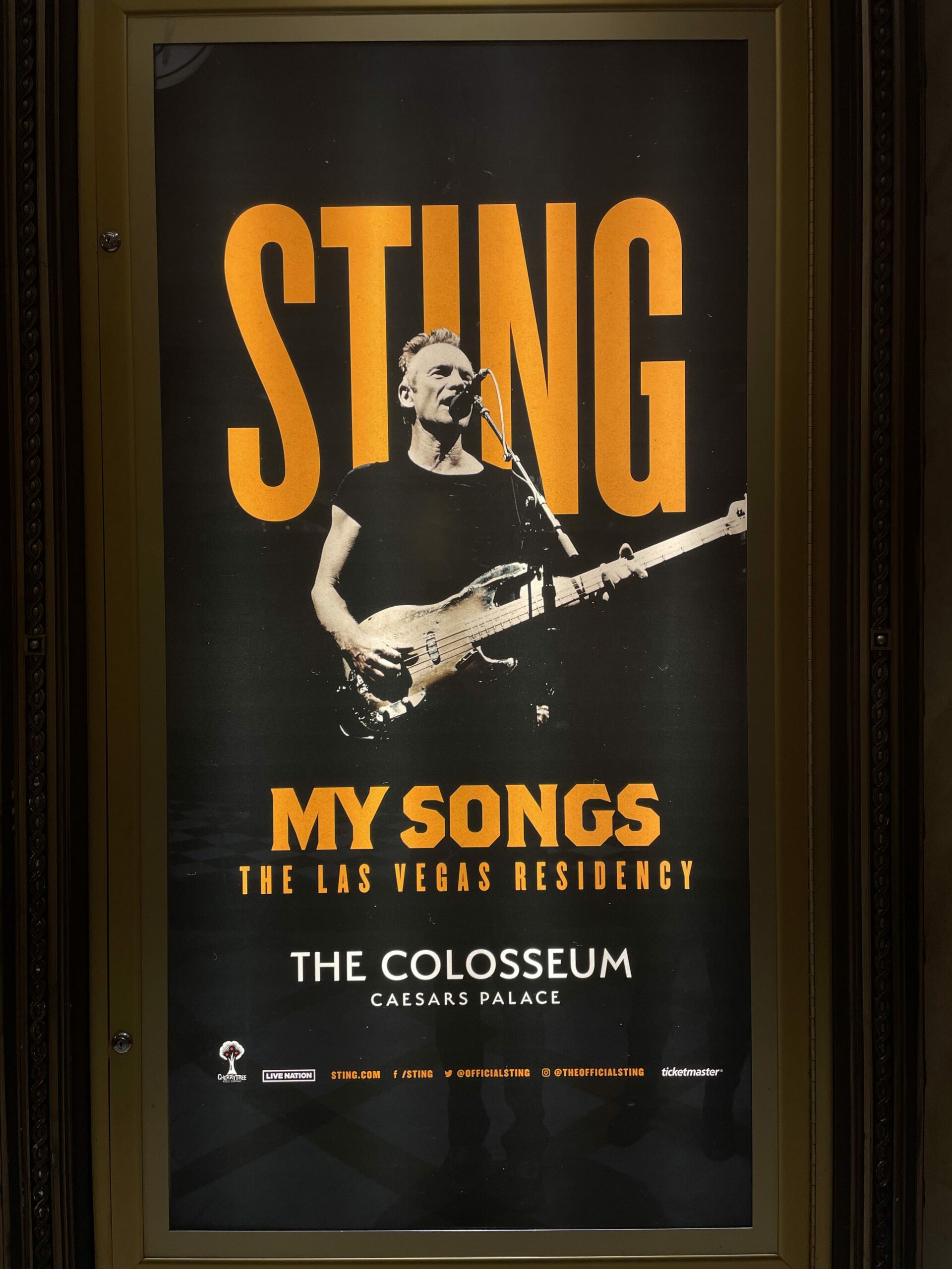 Sting in Concert at Caesars  Palace